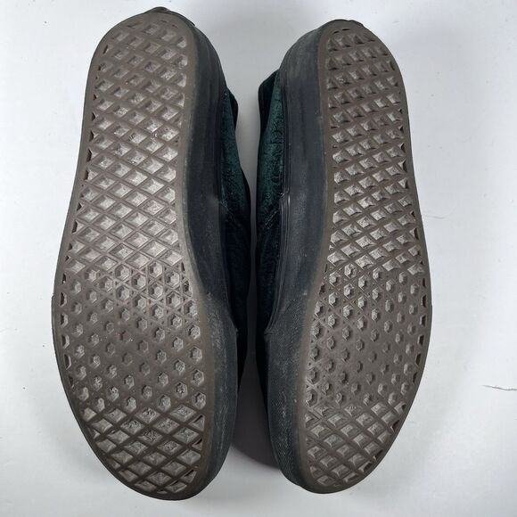 Vans Authentic Green Velvet/Velour Lace Up Skate Shoes Sneakers Women's Size 8 - Picture 7 of 8